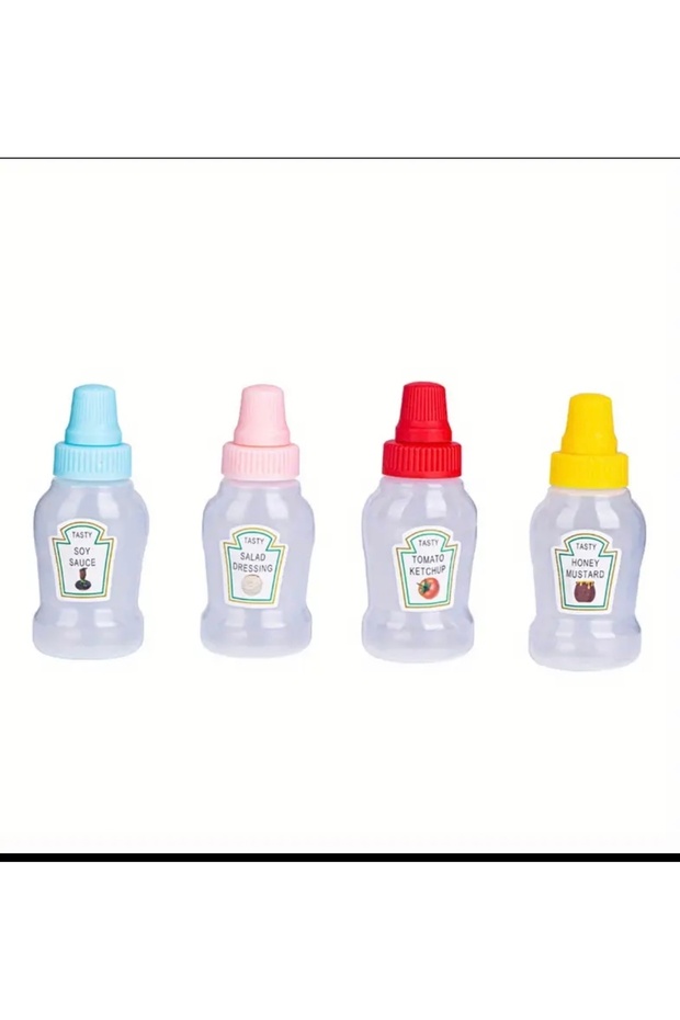 25ml Reusable Mini Ketchup Bottles - 3