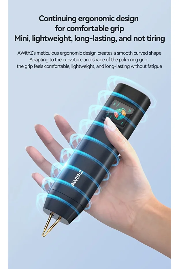 AWithZ H2 Ergonomik Taşınabilir Ekranlı Spot Punta Kaynak Makinesi 1800mAh Lithium Pilli - 5