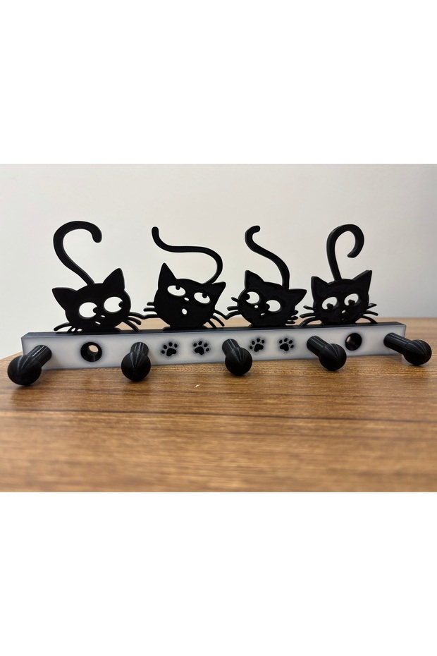 Kedili anahtar askılık - 1