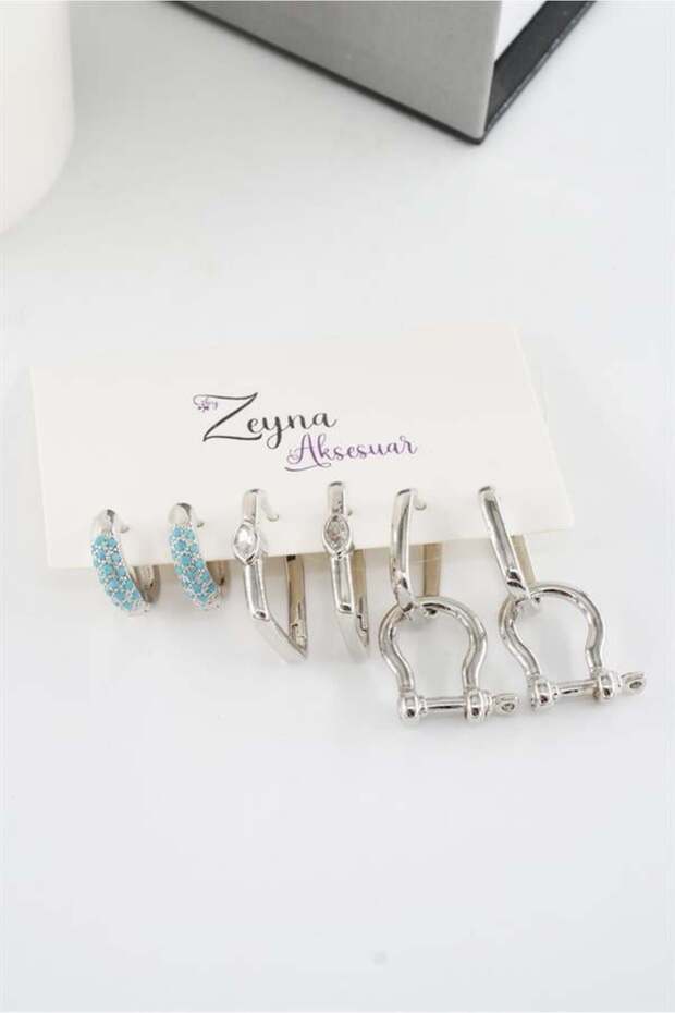 Women's Vip Series Zircon Stone Mixed Figured 6-Piece Earring Set