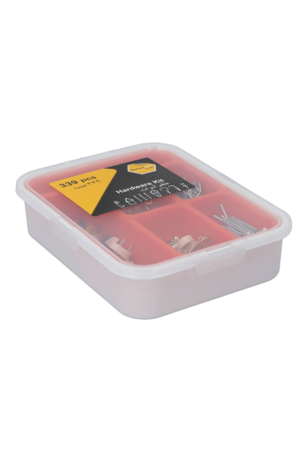 339-Piece Rust Resistant Durable Hardware Kit In Storage Box - 4