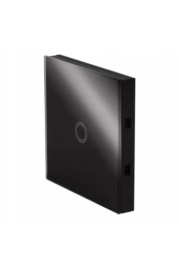 Smart RF switch, glass touch panel, remote control, IP45, backlight, black - 1