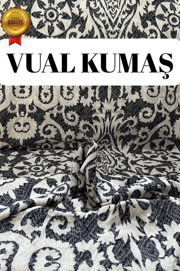 Yazlık Nefes Alan Saf Pamuk Vual Kumaş – İnce Dokuma, Yumuşak ve Serin Tutan Kumaş (1. Kalite) - 1
