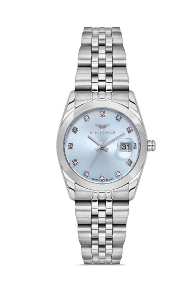 Silver Steel Band Women Wristwatch Fl21519A-A15 3Atm Water Resistant Warranty 2 Years Giftpacked