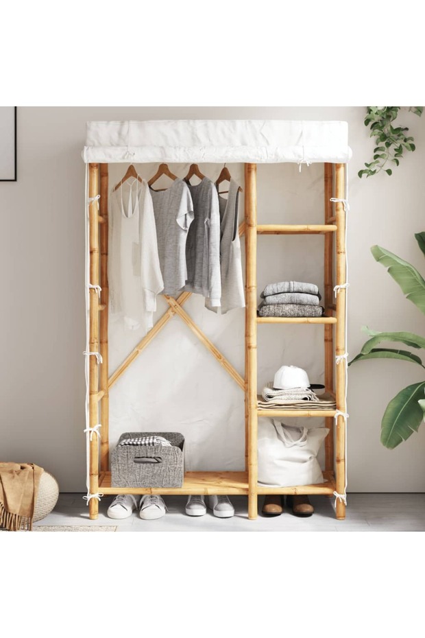 Wardrobe 110x45x170 cm Bamboo