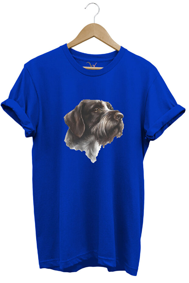 Hunting Hunting Drahthaar Draktar Hunting Dog Printed 100% Cotton Regular Fit Unisex T-Shirt