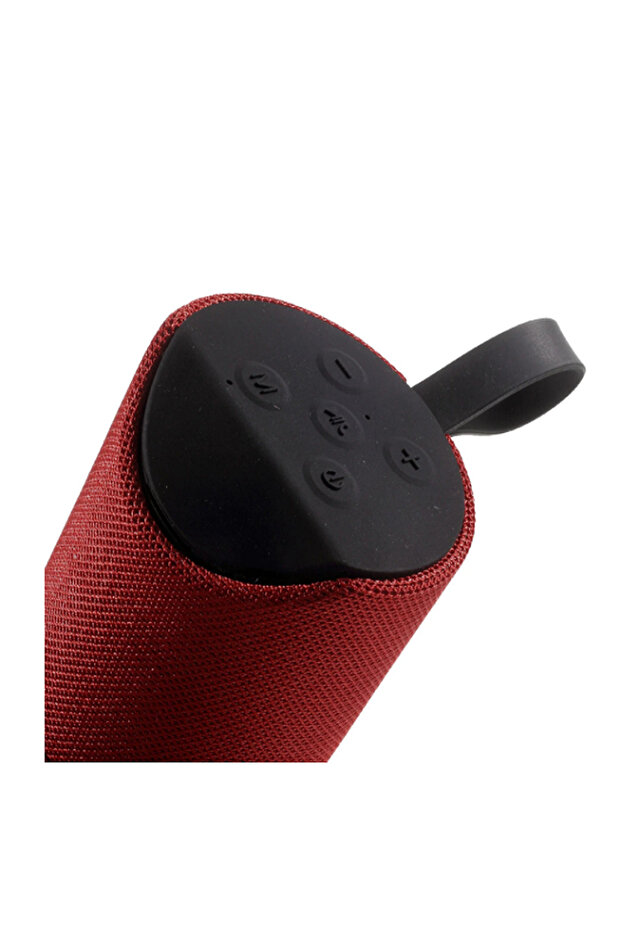 Portable Wireless Speaker, Bluetooth, With Handle Support, U Disk / Tf Card / Aux-in / Fm, Red - 6