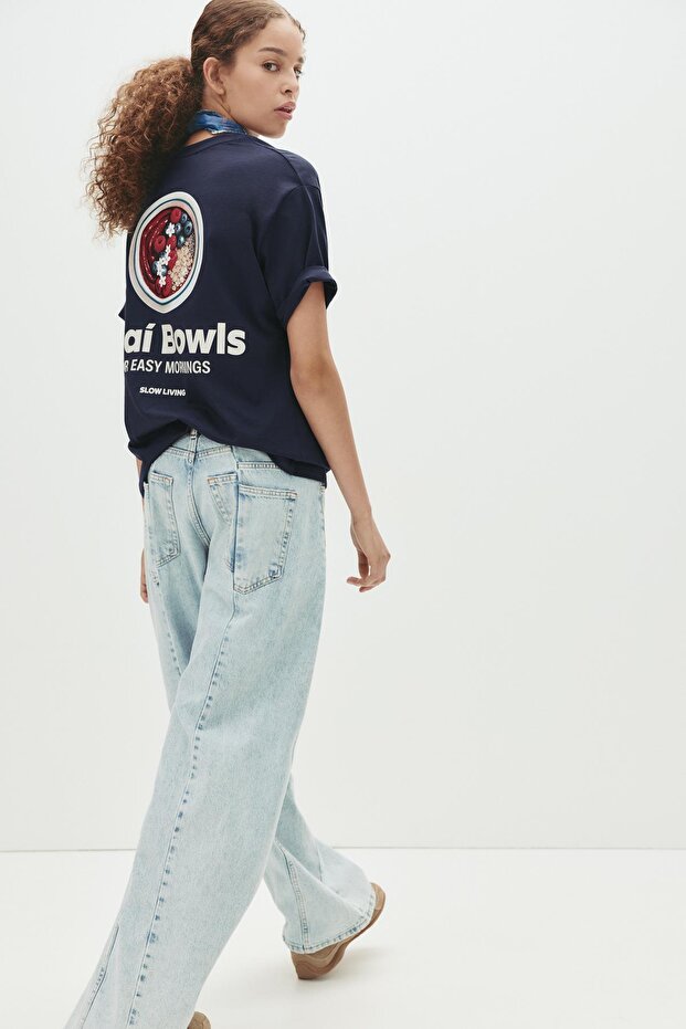 Açaí grafik baskılı t-shirt - 3