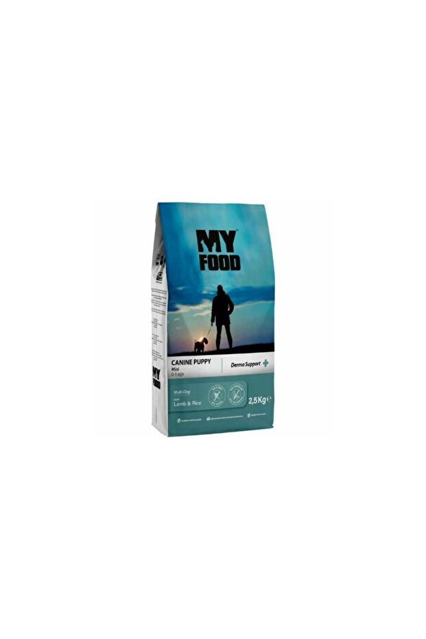 MyFood Puppy Mini Breed Lamb& Rice, Derma Support, No Corn & No Soy 2.5Kg