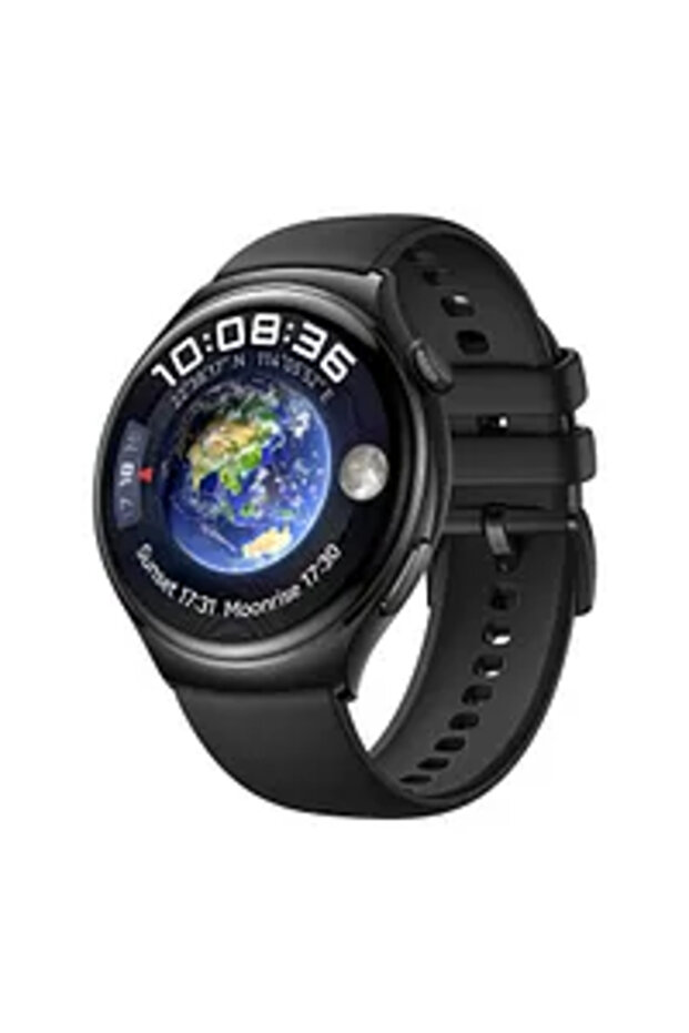 Huawei Watch 4 | Black Fluoroelastomer Strap | Smart Watch | HUW-WATCH4-STAINLES