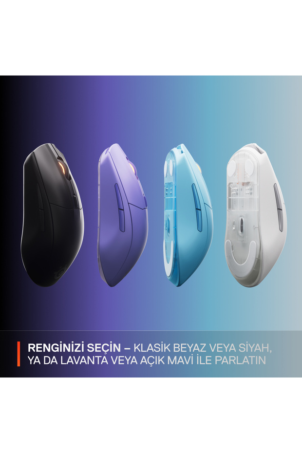 Rival 3 Wireless Gen 2 Gaming Mouse - 2.4ghz Ve Bluetooth Bağlantı - Beyaz - 6