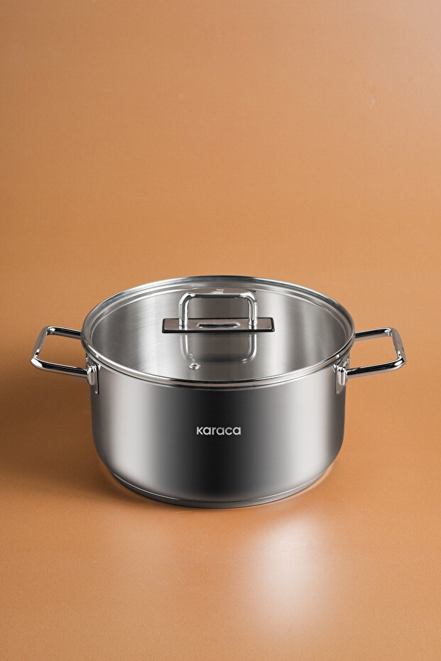 Grace Induction Base Steel Pot 24 Cm 5.5 Lt