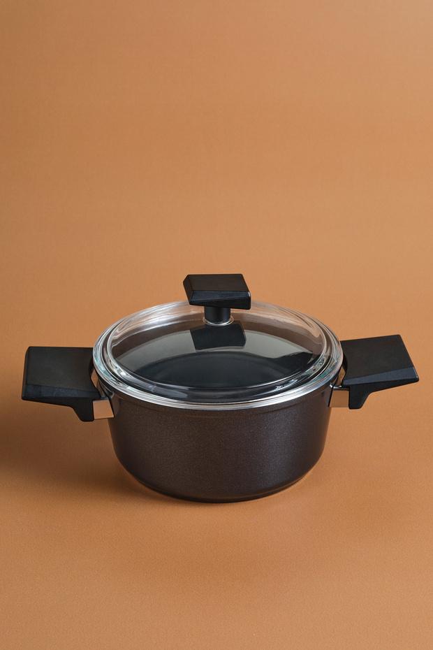 Swiss Crystal 0 Oil-Free Non-Stick Cookware 18 cm Black