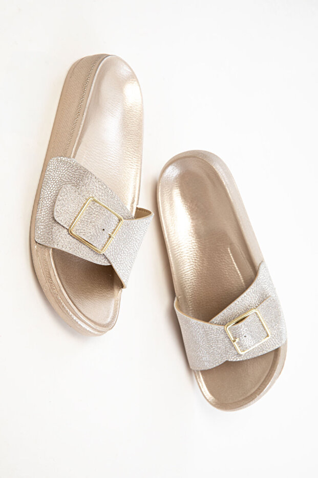 Arany matt női papucs 20796 - 3