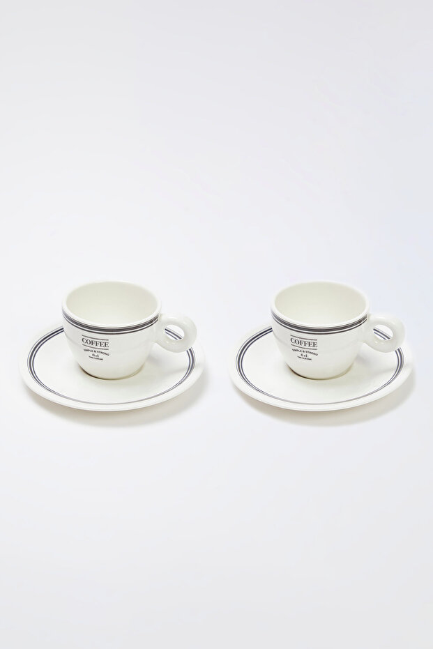 2'li Baskılı Espresso/Kahve Fincan Seti TPHSS25KFC00011 - 3