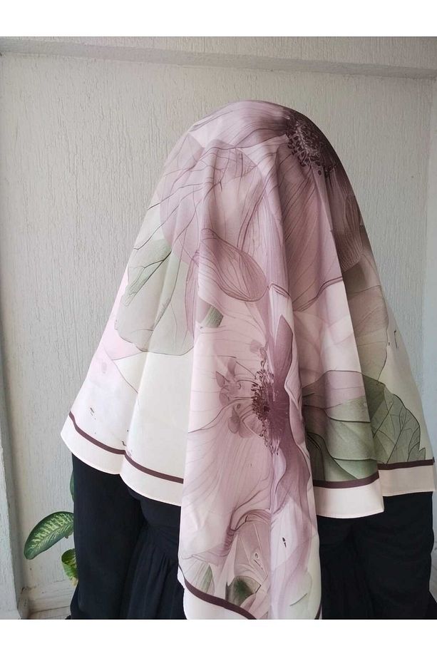 Çiçek Desen Soft Eşarp - 5