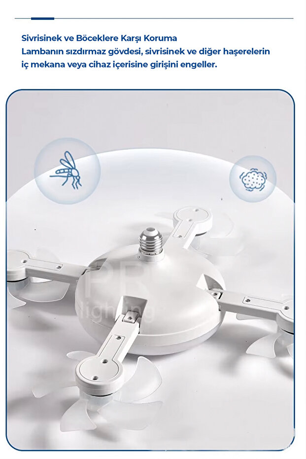 Işıklı Drone Tavan Vantilatörü - 4