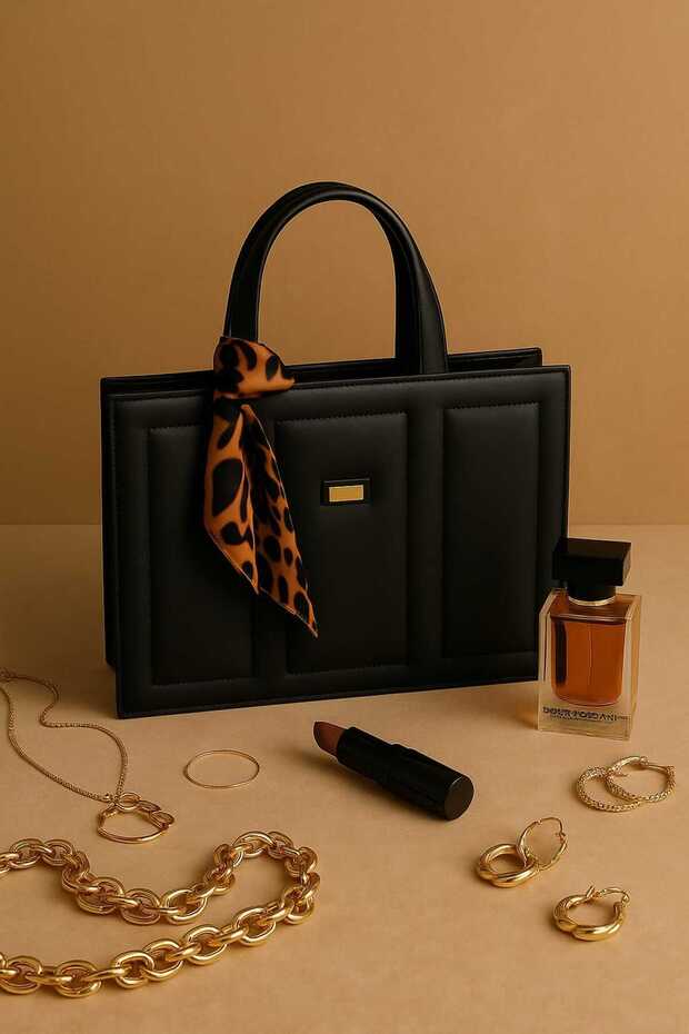 Kadın Siyah Kol Çantası - 5