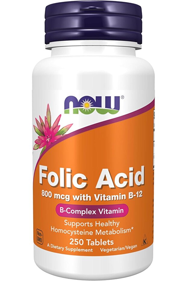 Folic B12 Complex 800 mcg with Vitamin B-12 100 Tablets - 1