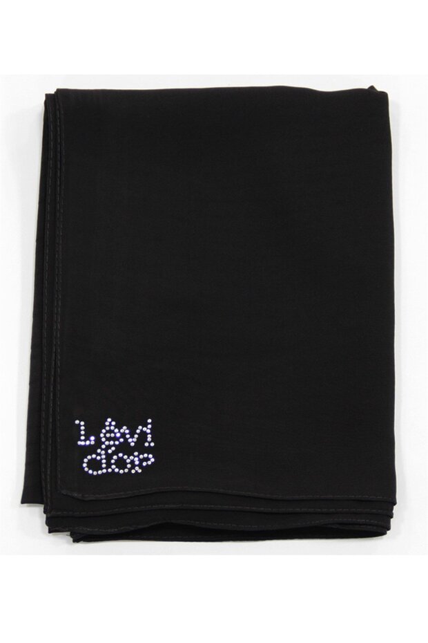 Medine İpeği Şal - Siyah - 1