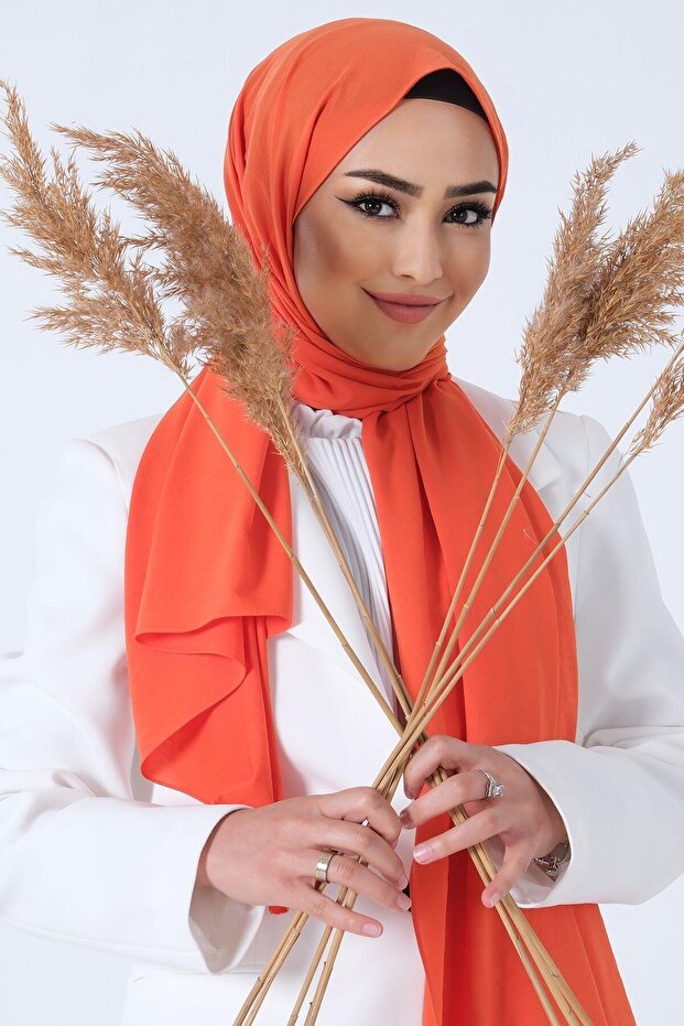 شال آسيوي - برتقالي - 4