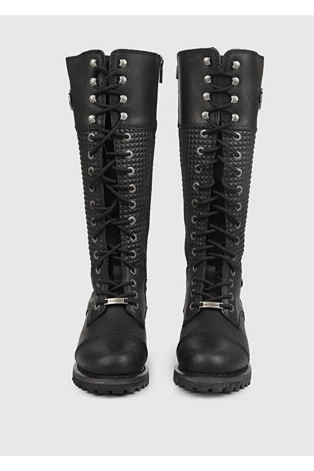 Tiny Siyah Kadın Deri Bot 025Z100533 - 5