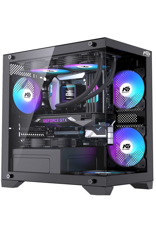 Orion Elite 4x Tuştan Değişen RGB Fanlı M-Atx Boş Bilgisayar Kasası Siyah - 1