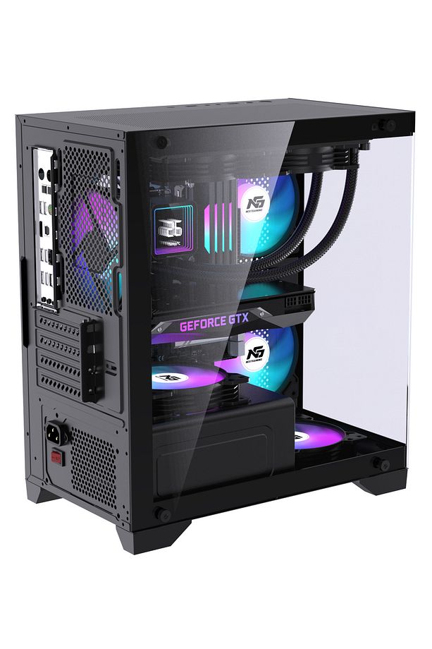 Orion Elite 4x Tuştan Değişen RGB Fanlı M-Atx Boş Bilgisayar Kasası Siyah - 4