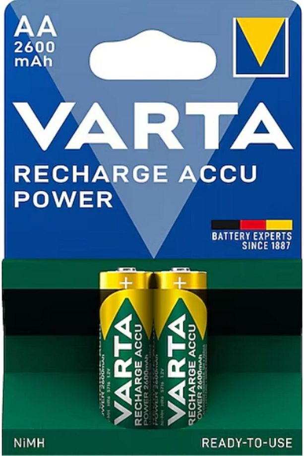 Rechargeable Accu Aa / Hr6 Ready To Use 2600mah Bls 2 5716101402 - 2