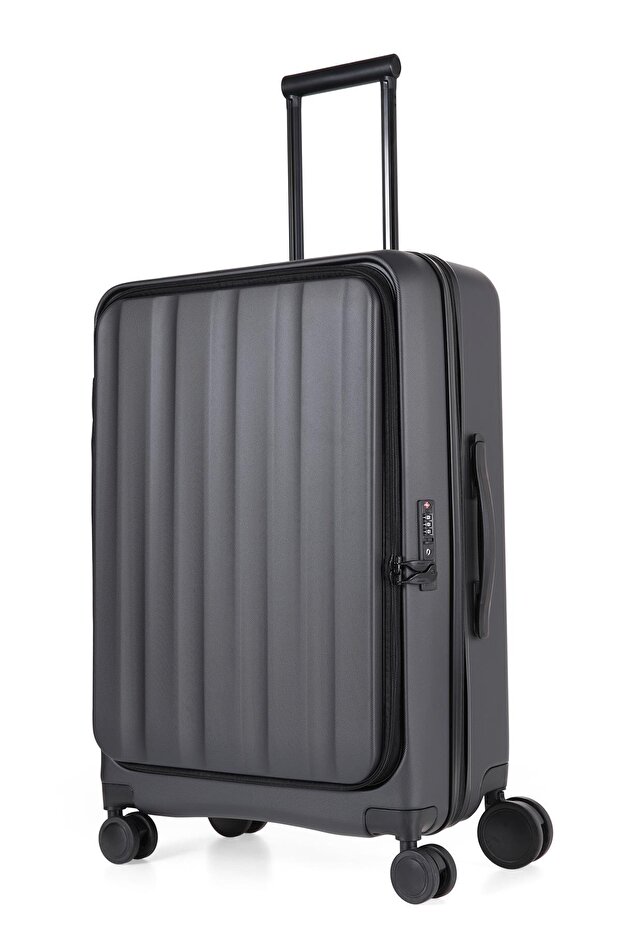 UNİSEX ORTA BOY VALİZ V.V22057-2 BİR ADET VALİZ - 3