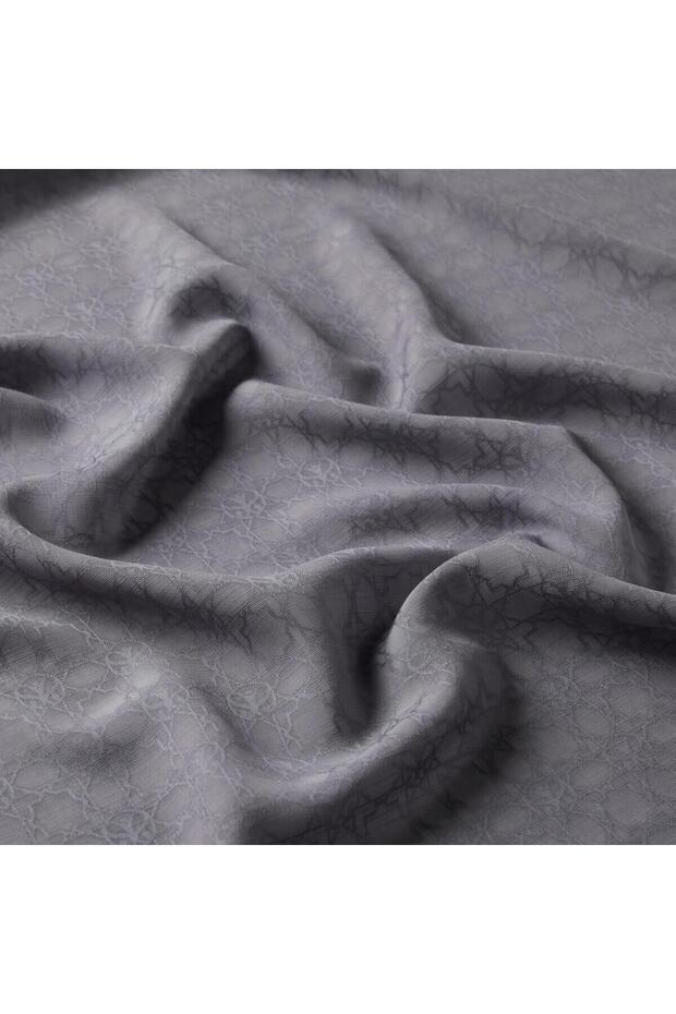 Monogram Şal - Gri - 3