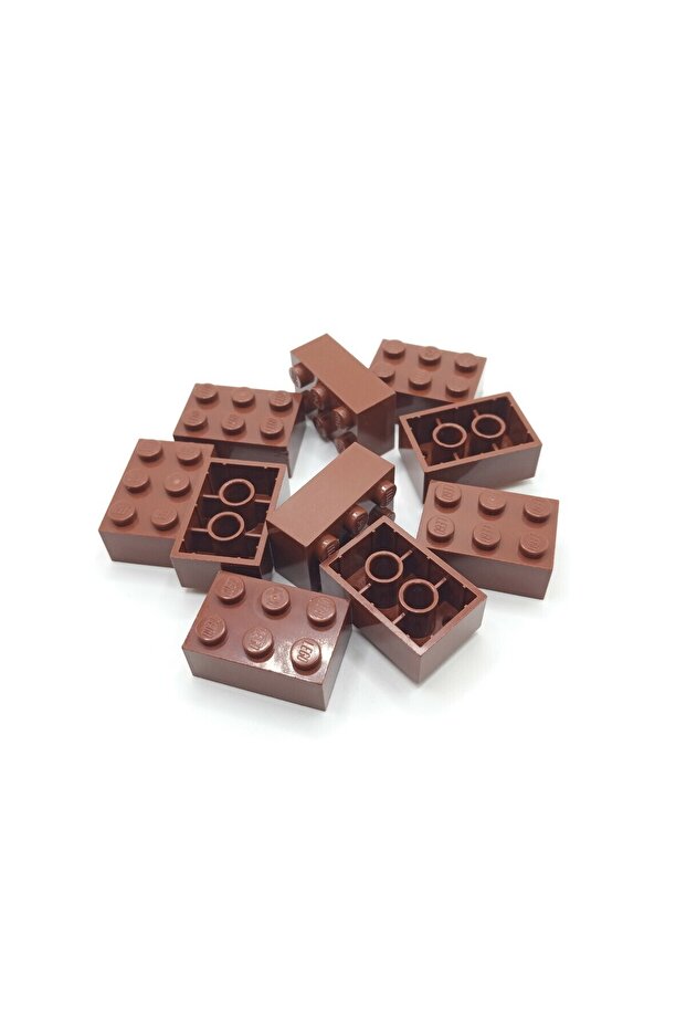 Original Accessory Moc Custom Creator Brick 2 X 3 Brick Brown 4 Pieces Will Be Sent