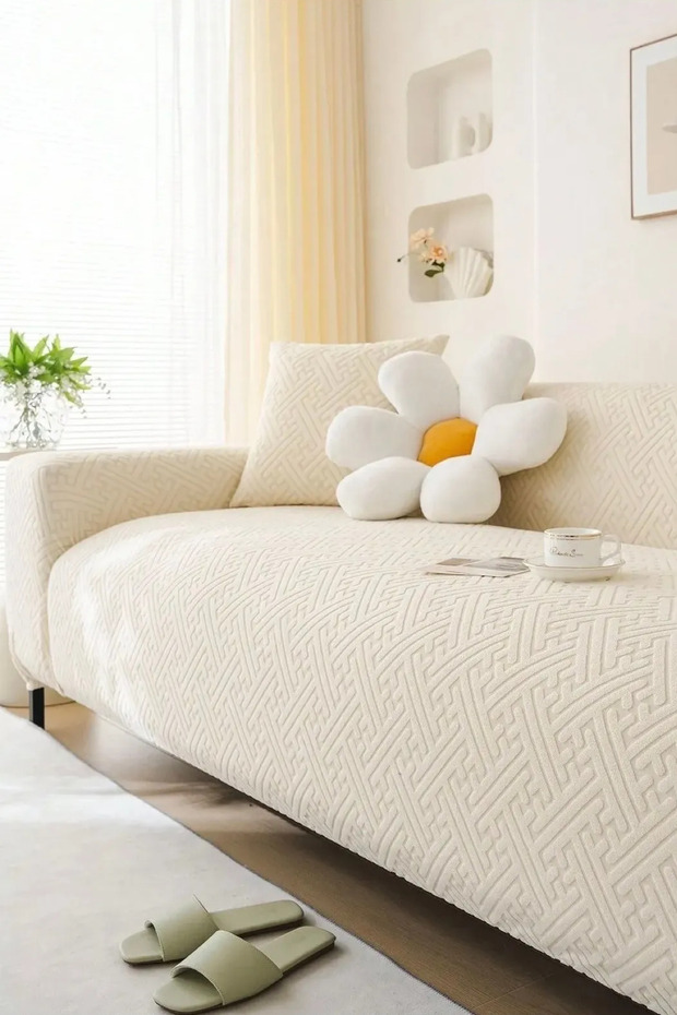Seat cover, seat cover, 1 piece high quality sofa cover with lycra for a 3-seater sofa.