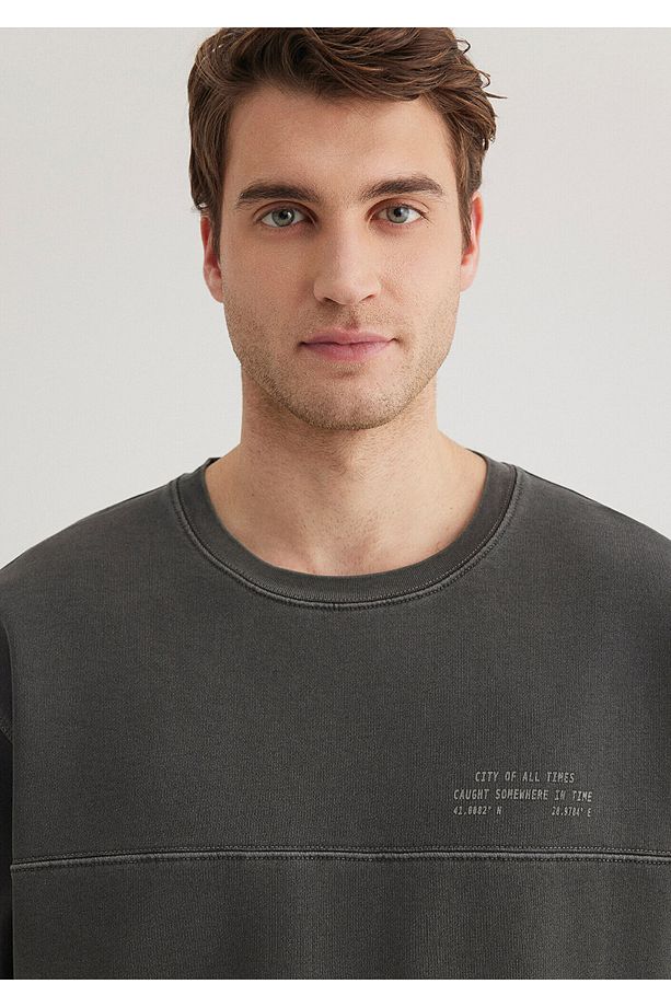 Bisiklet Yaka Antrasit Sweatshirt 0s10337-70092 - 7