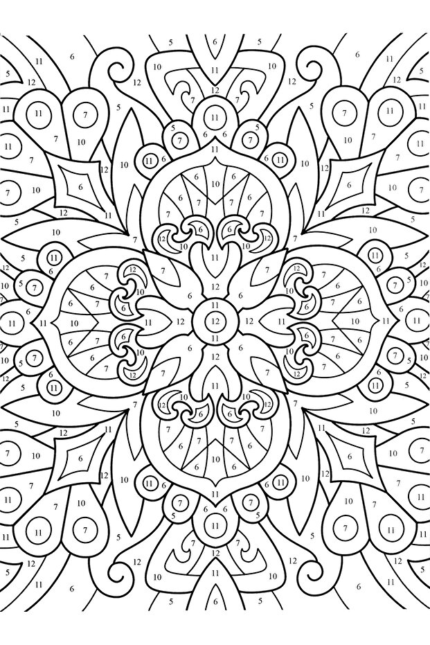 Sayılarla Mandala - 7