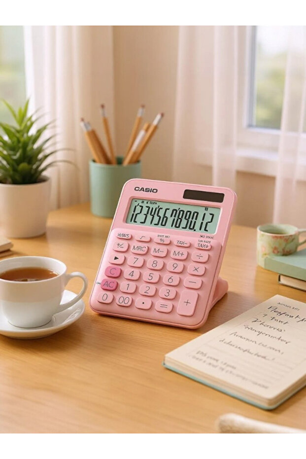 Ms-20uc-pk 12 Hane Açık Pembe Masa Üstü Hesap Makinesi - 2
