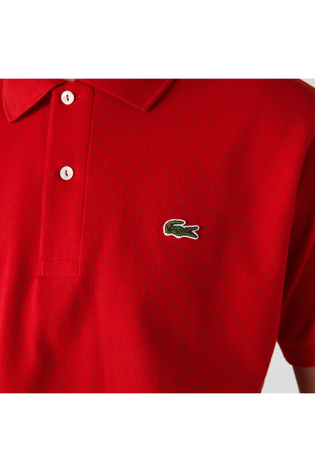 L.12.12 Erkek Classic Fit Kırmızı Polo - 8