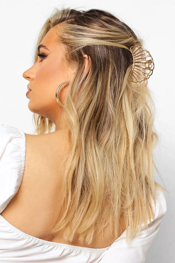 Mitilo Gold Midye Şekilli Metal Mandal Toka - 6