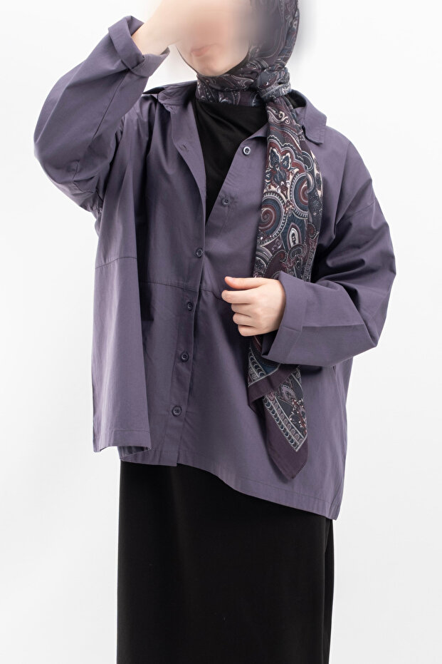 Oversize Kadın Gömlek - 6