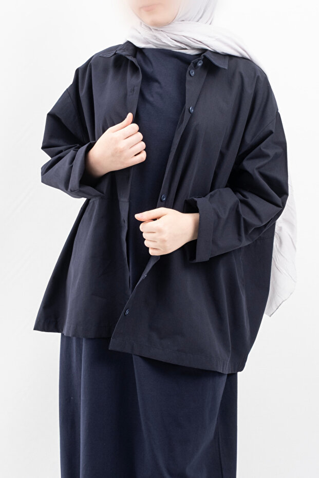Oversize Kadın Gömlek - 5