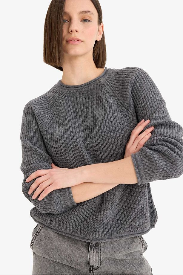 Coool Regular Fit Bisiklet Yaka Triko Kazak L2567AZ25WN - 4