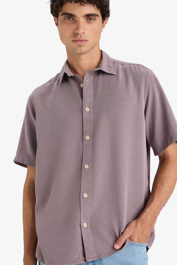 Regular Fit Kısa Kollu Gömlek E2530AX25SM - 1