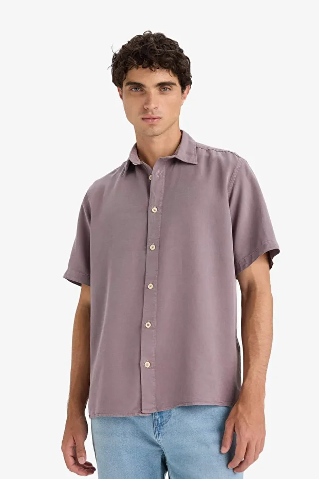 Regular Fit Kısa Kollu Gömlek E2530AX25SM - 3