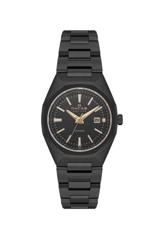 Sapphire Glass Sports Black Women Wrist Watch Nc08-39430494-Bbm