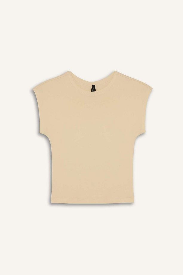 Slim Fit Dar Kesim Bisiklet Yaka Basic Düz Modal Kısa Kollu Tişört F0685AX25SP - 7