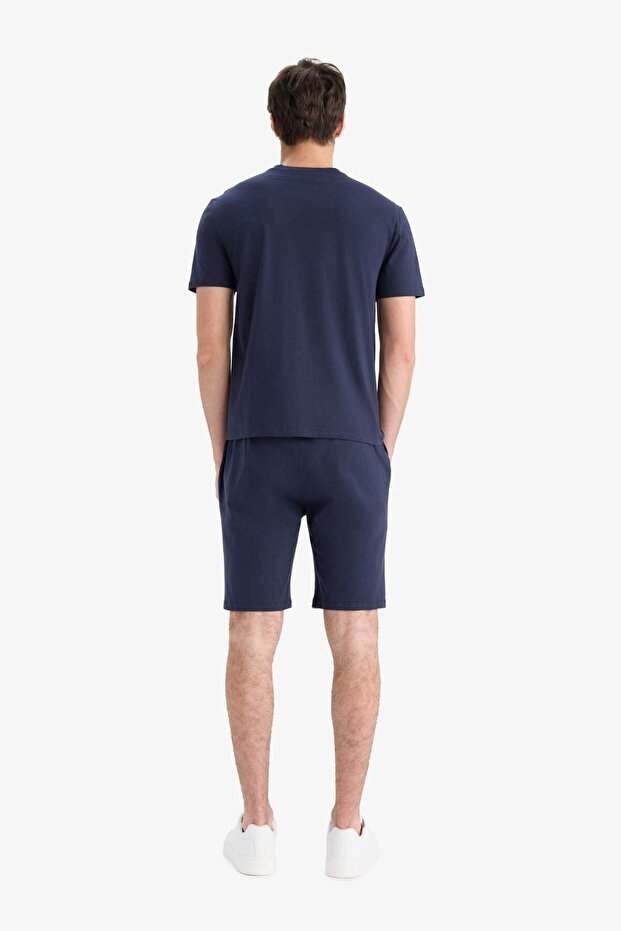 Regular Fit Pijama Takımı Baskılı Kısa Kollu Üst Şort E7150AX25SM - 6