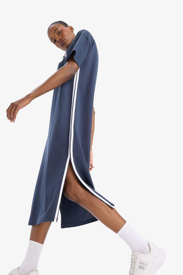 DeFactoFit NBA New York Knicks Kısa Kollu Pike Elbise E3620AX25SM - 3