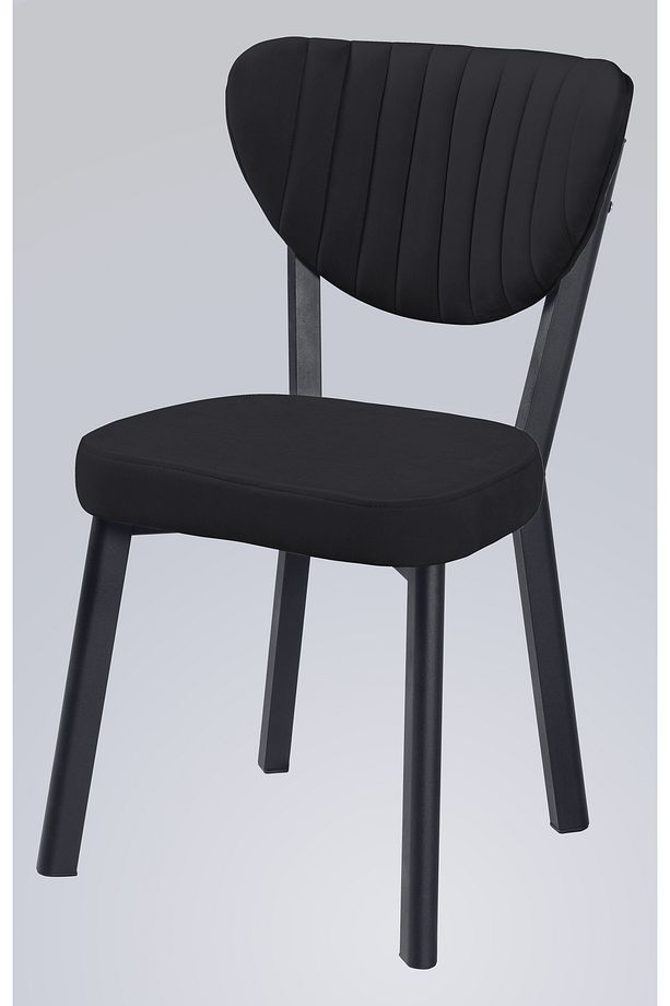 Ebru , Balkon Sandalye, Cafe Sandalye, Bahçe Sandalye, Mutfak Sandalye - 2 Adet Sandalye - Siyah - 2