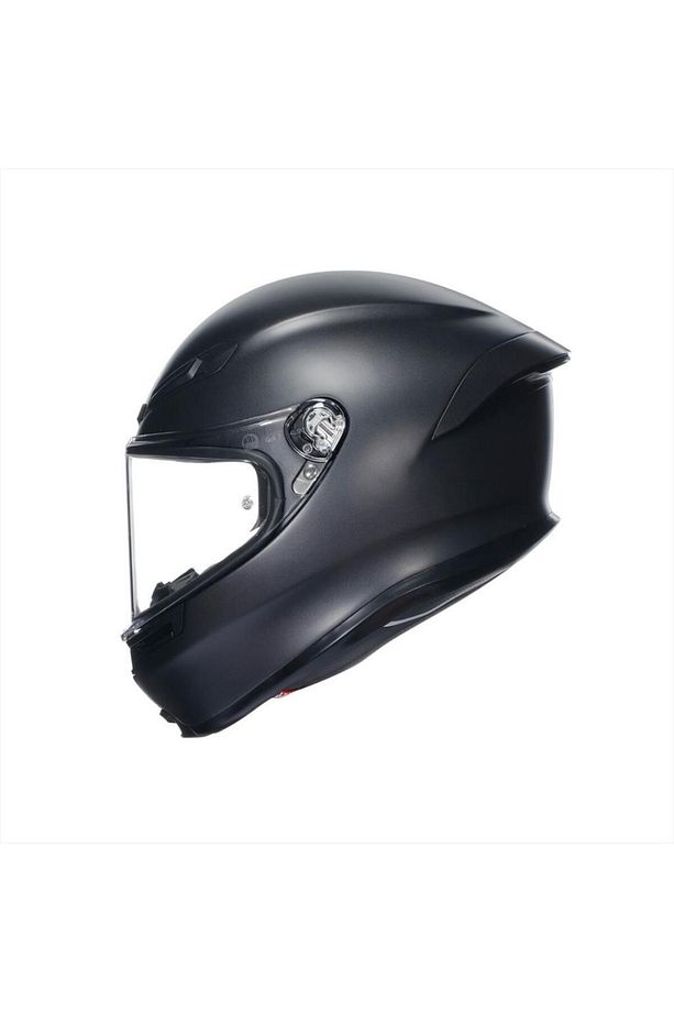 K6 S Mono Matt Black Kapalı Kask - 2