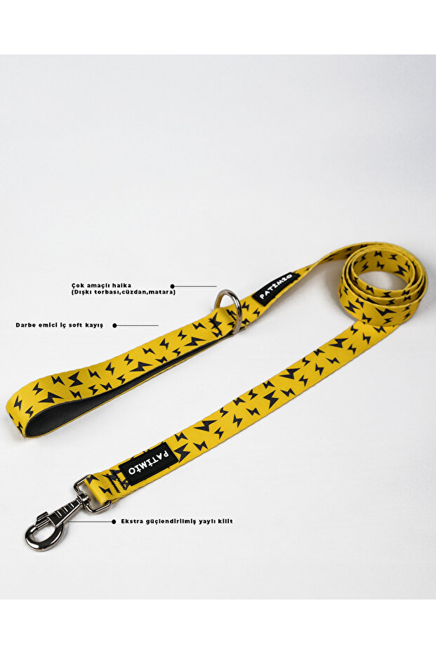 طوق مشي فاخر للكلاب من طراز Yellow Boom
